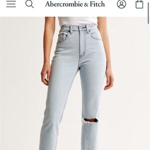 Abercrombie and Fitch ‘the 90’s straight ultra high rise’